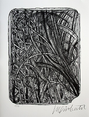 1998 - ohne Titel - Lithographie auf Stein - 38,5x29cm
